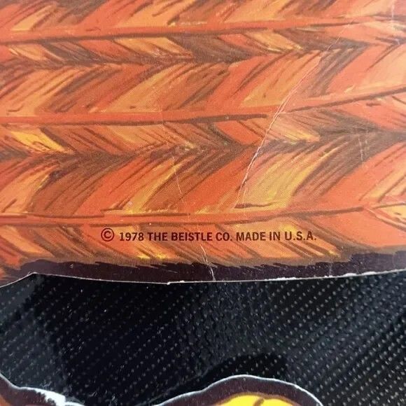 VTG 70s Beistle Thanksgiving Cardboard Cutout Decorations Fall Autumn Lot Set - Picture 4 of 8